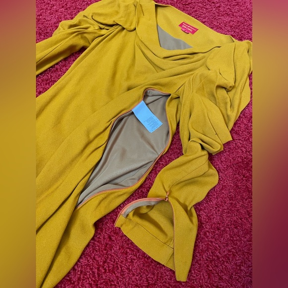 Vivienne Westwood RED LABEL DRESS AW15 NEW IT 40 Mustard - Picture 9 of 16